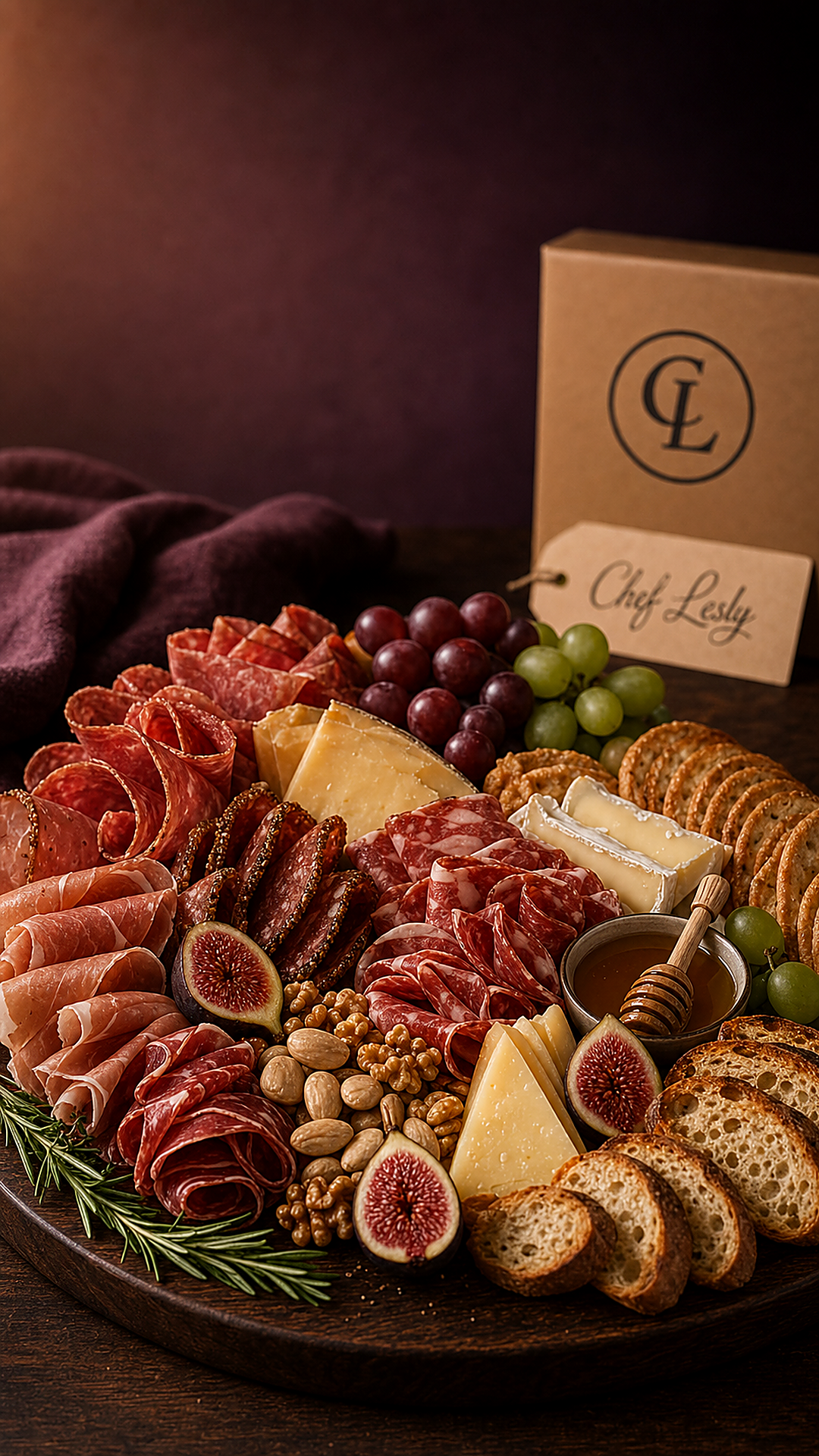 Chef Lesly charcuterie board